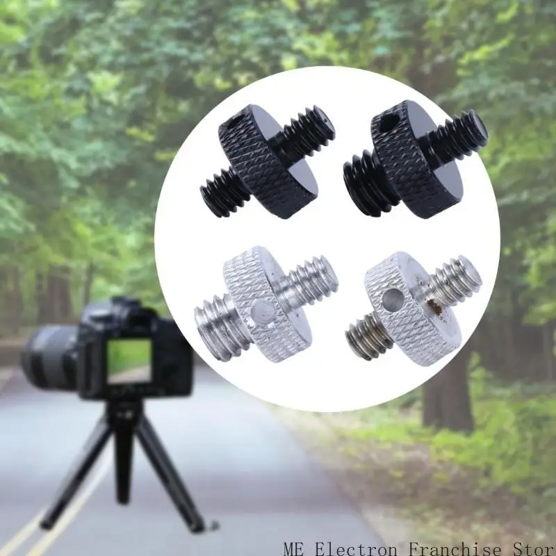 T5EA 1/4 ~ 3/8 인치 1/4 ~ 1/4 카메라 변환 나사 수컷에서 수컷 어댑터 나사 사진 액세서리 카메라 나사