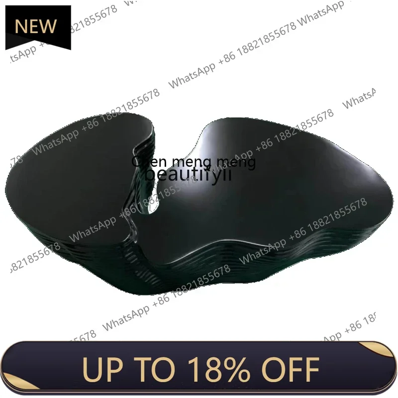 

P178 Nordic Modern Designer Creative Crack Cloud Tea Table Art FRP Coffee Table Hall Reception Tea Table