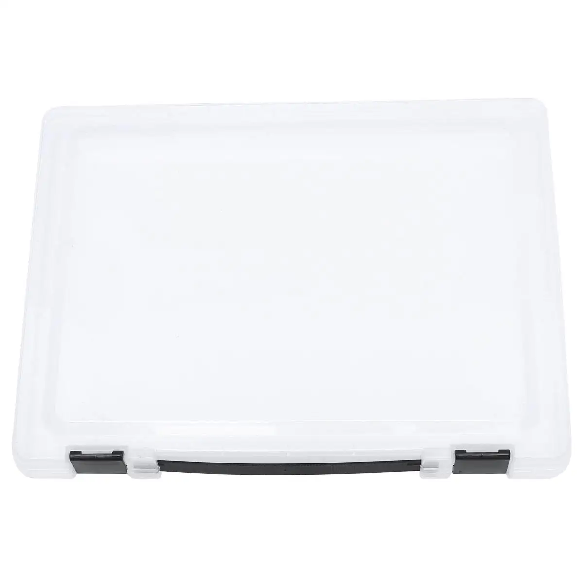 

Document Storage Box Stationery Holder File Case Lightweight Stackable Transparent Material Office Use Paper Filling Box