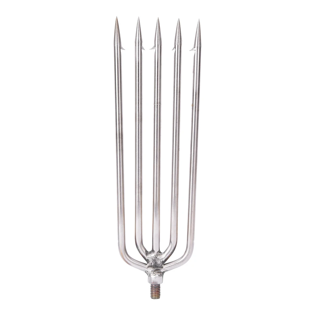 5 شوكات Harpoon Gig Gaff Hook Barb Fish Spear لصيد الأسماك في الهواء الطلق