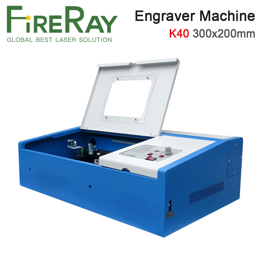 Fireray 40W 50W CO2 Laser Engraving and Cutting Machine K40 300x200mm Laser Engraver With USB Port and Digital Display 220V