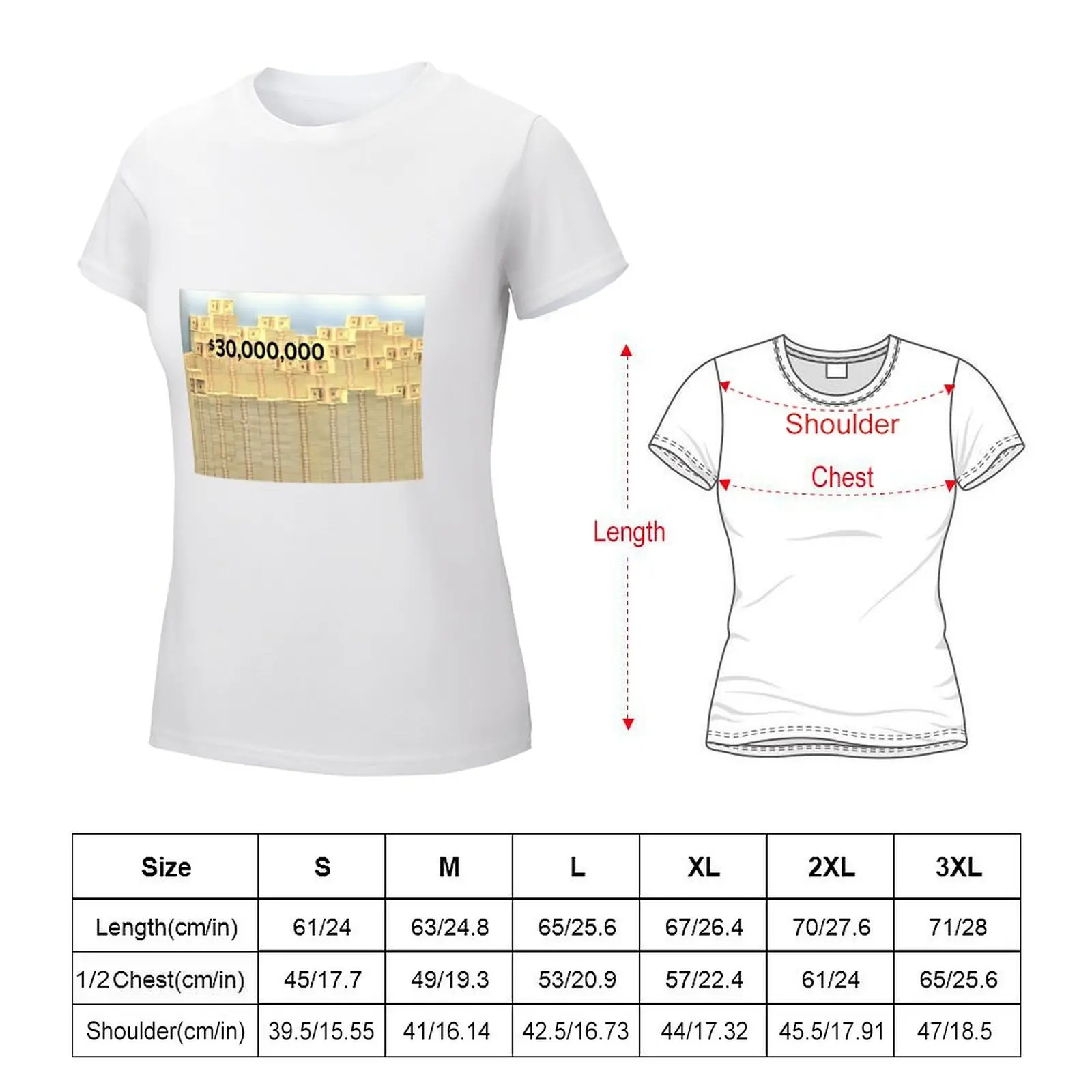 Thirty Million American Dollars in cash. T-shirt shirts graphic tees cute clothes t-shirt dress for Women long