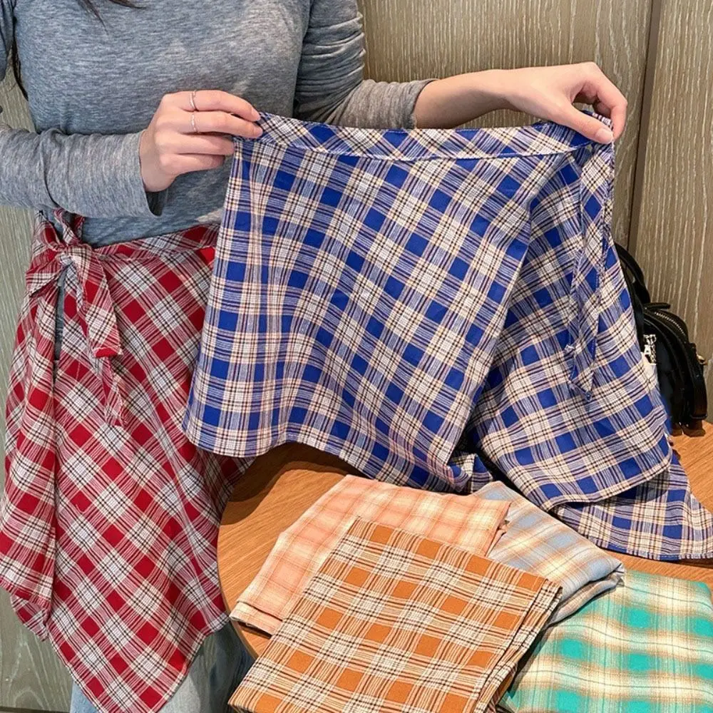 Minifalda corta suave de celosía estilo coreano, falda de medio cuerpo de cintura alta, falda decorativa Y2K con borde Irregular para fiesta