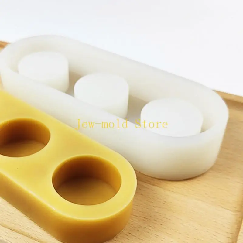 قوالب راتنج شموع C71B Tealight ، قالب سيليكون شموع لصندوق المجوهرات DIY