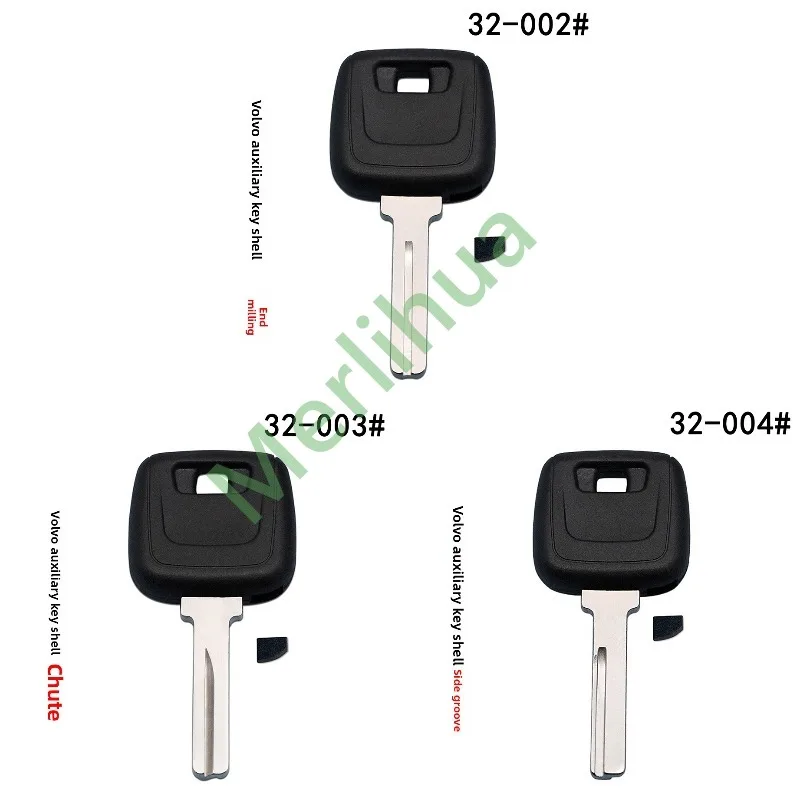 FOR Volvo S80 XC90 Automobile Spare Secondary Key Housing, Emergency Ignition Replacement Uncut Key Blank For Vehicle Daily Use