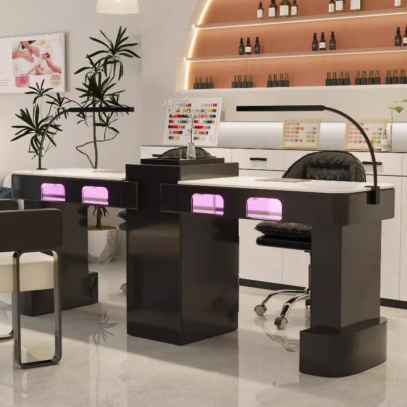 Conjunto de mesa e cadeira para nail art conjunto completo de combinação sofisticada