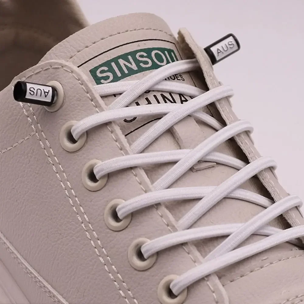Verstärkte elastische Schnürsenkel ohne Binden für Sneaker und Sportschuhe - Runde Stretch-Schnürsenkel für Kinder und Erwachsene - Einheitsgröße für schnellen, einfachen und sicheren Sitz – Detail 9