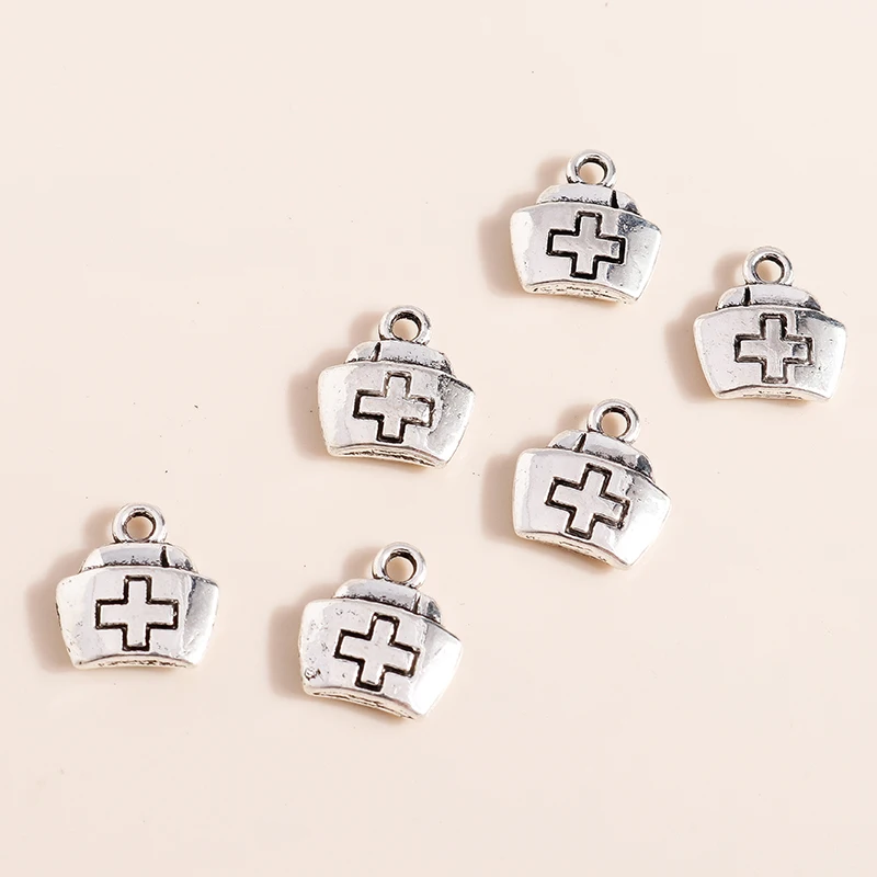 20 Stück 12x13mm Niedliche Mini-Legierungs-Medizinbox-Anhänger für Schmuckherstellung, Halsketten, Ohrringe, Armbänder, Accessoires, DIY-Geschenke – Detail 5