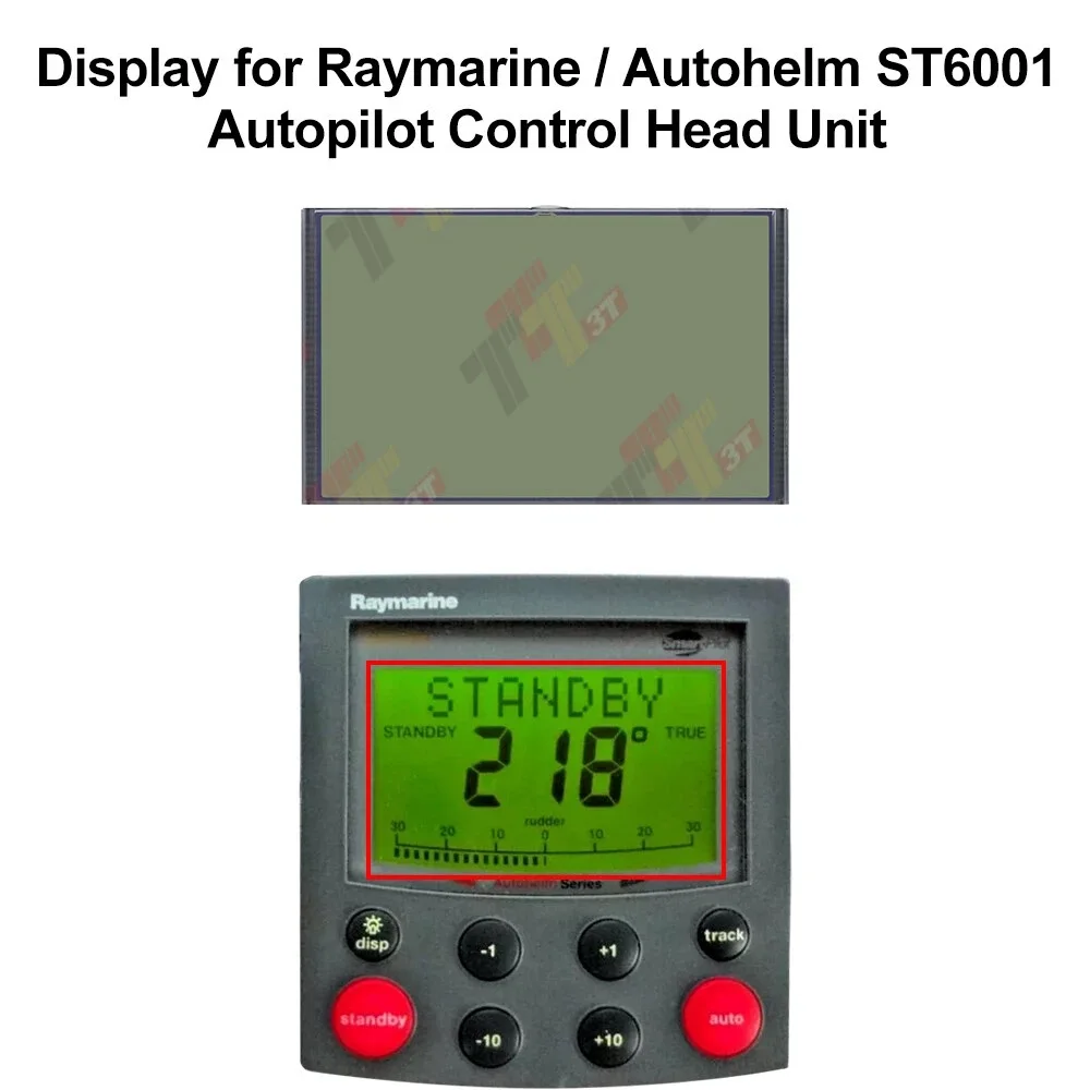 Display para unidade principal de controle de piloto automático Raymarine / Autohelm ST6001 ST6000+