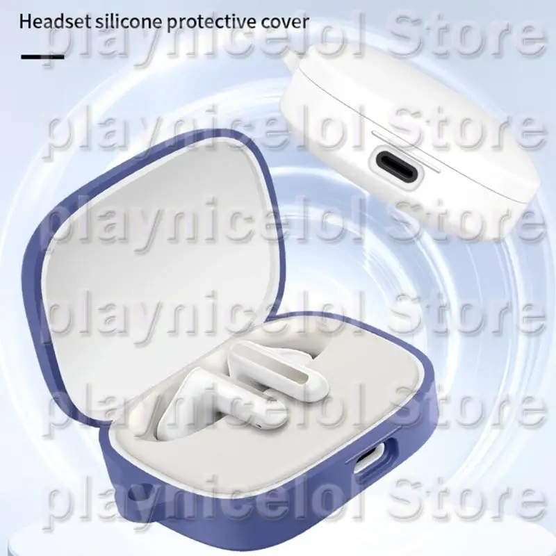 E8BA Guardia flexible Earbud Case cáscara a prueba choques Manga antidustado Evite entrada humedad tierra para 7s