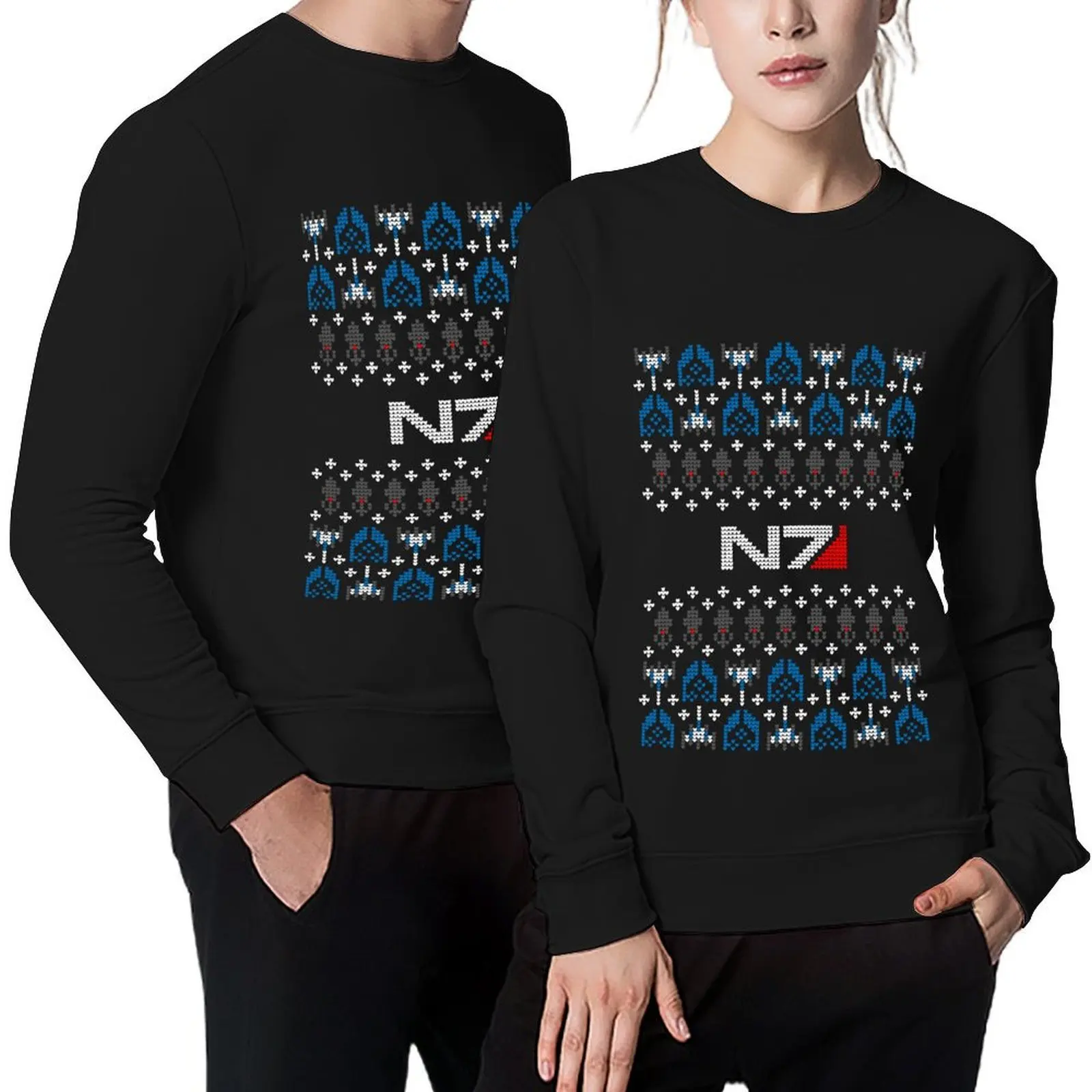 

Sheps Ugly Christmas Sweater Pullover mens clothing men's sweat-shirt male clothes japanese style autumn sweatshirt
