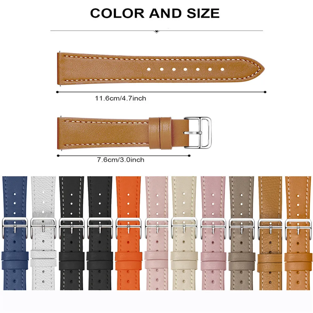 2pcs Stylish Bands for Amazfit Cheetah/Cheetah Pro/Cheetah Round/Pop 3S One Leather Strap and One Metal Strap
