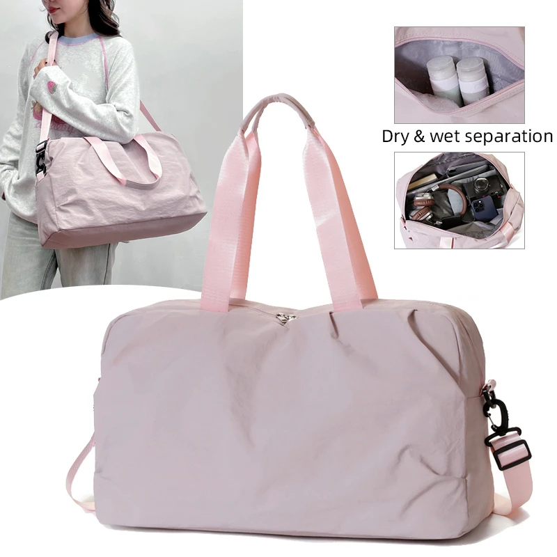 

Fitness Bag Dry Wet Separation Handbag Large Travel Duffel Multifunctional Rackets Shoulder Bag Casual Sports Gym Crossbody Bag