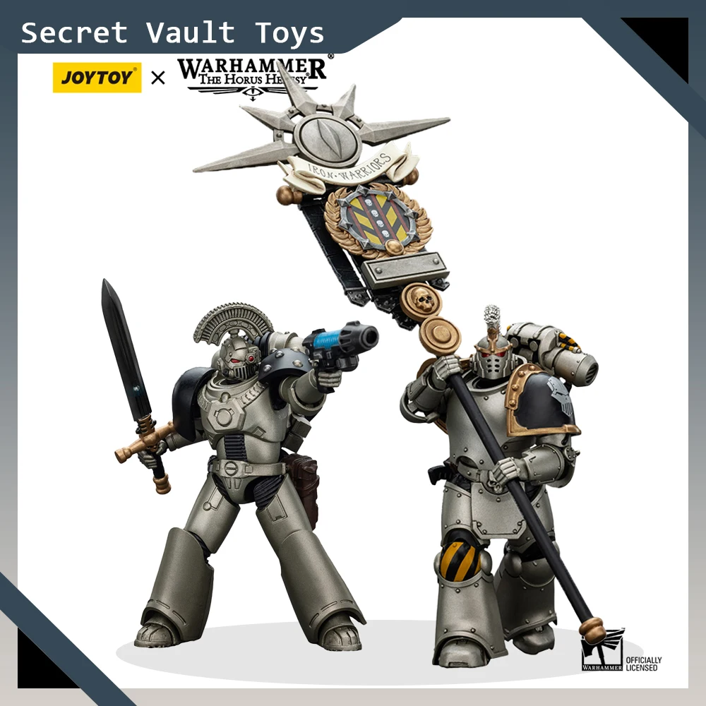 

Фигурки JOYTOY Warhammer 30, команда железных воинов, отряд, выбранный с легионом, стандартный MKVI, тактический сержант, коллекционная модель