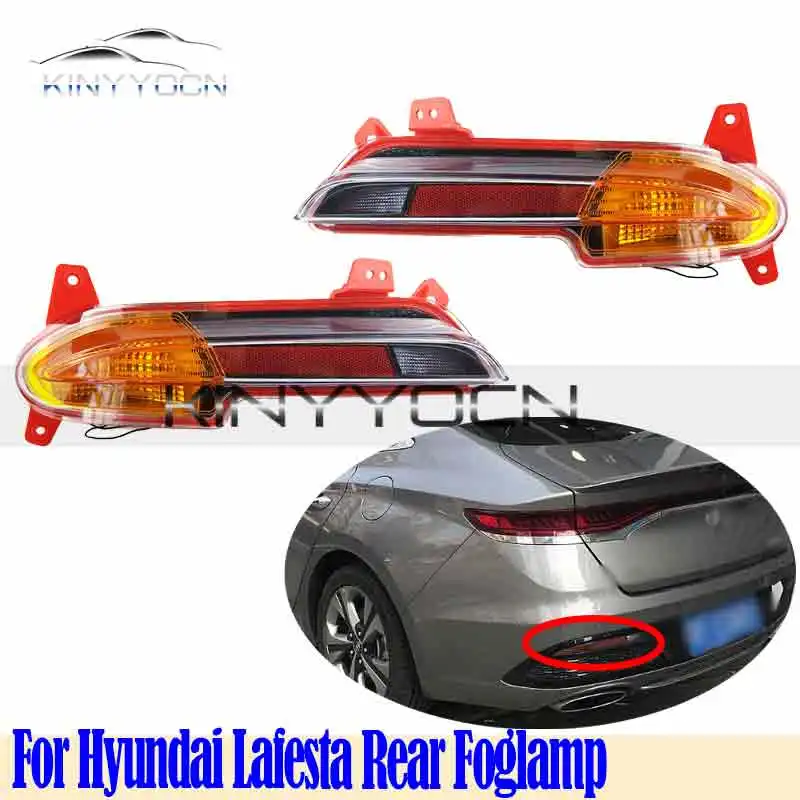 For Hyundai Lafesta 2018 19 20 21 22 Rear Bumper Fog Light Reflector Stop Light Rear Fog Light Foglamp Brake Lamp Warning Lamp