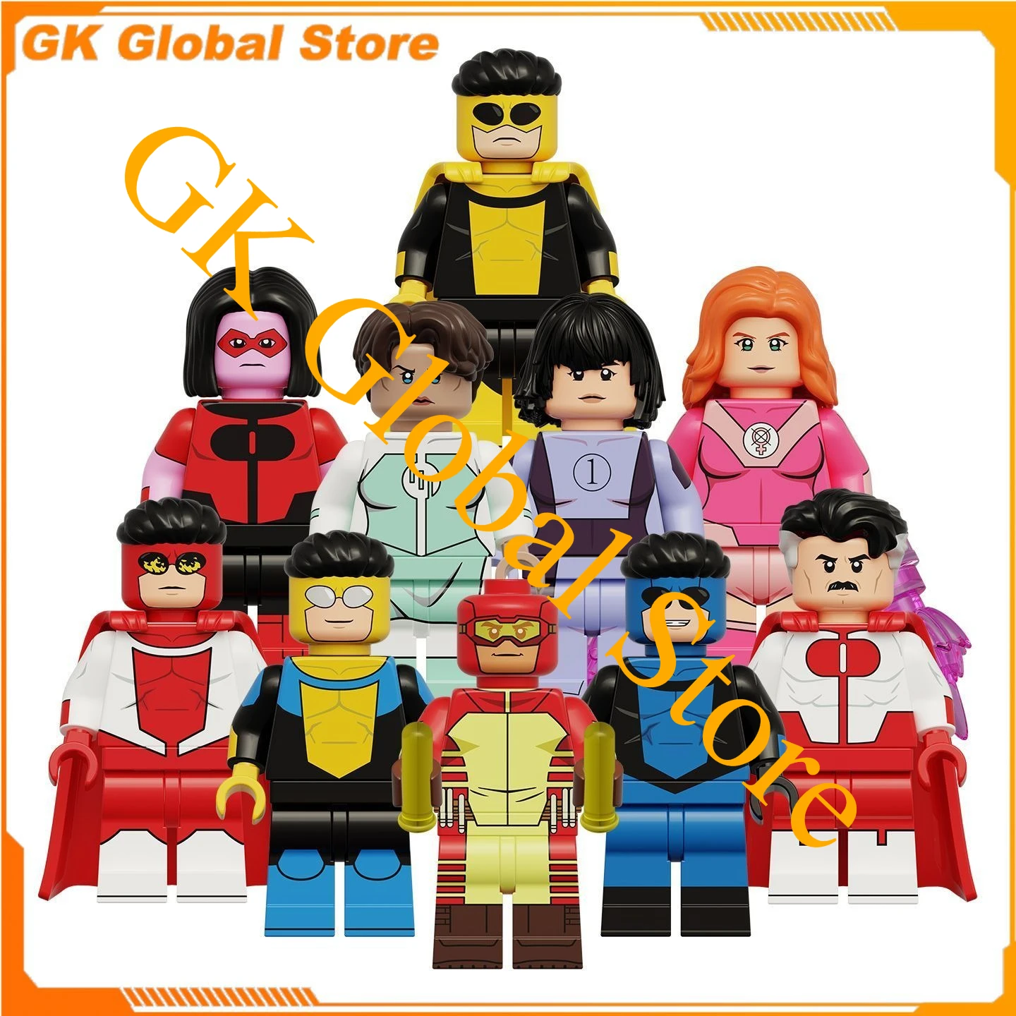 

5cm Invincible Marvel Anime Figure Perimeter PVC Model Assembling Building Blocks Desktop Decoration Ornaments Puzzle Gifts Toys