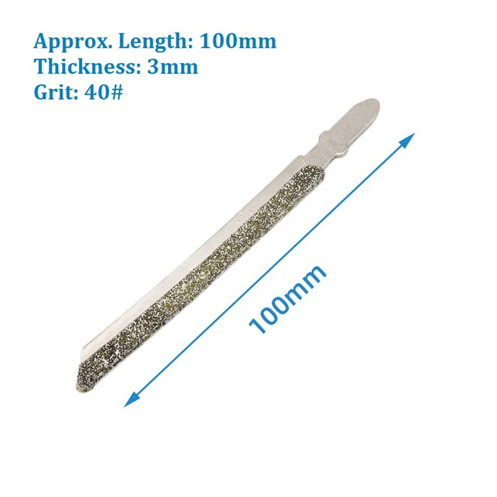 Accessories Jigsaw Blades Reciprocating Saw Blade Silver T-shank 100mm Tiles 4Inch Diamond Coated Jigsaw Blade