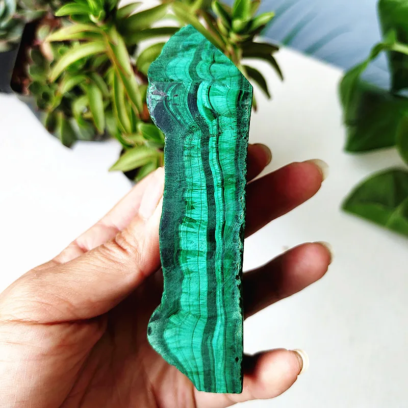 

100% Natural Malachite Crystal Tower Raw Stone Ornaments Mineral Specimen Home Room Decor Witchcraft Wand Reiki Healing Crystals