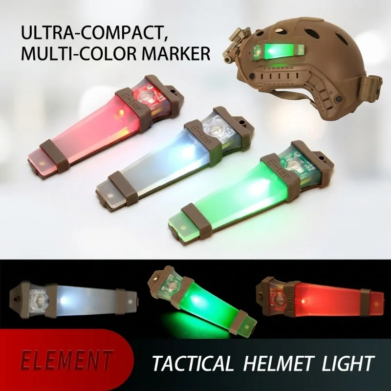 

Tactical V-Lite Helmet Signal Light Waterproof Survival Identification Lamp Hook and Loop For FAST MICH Helmet Airsoft Gear 2026