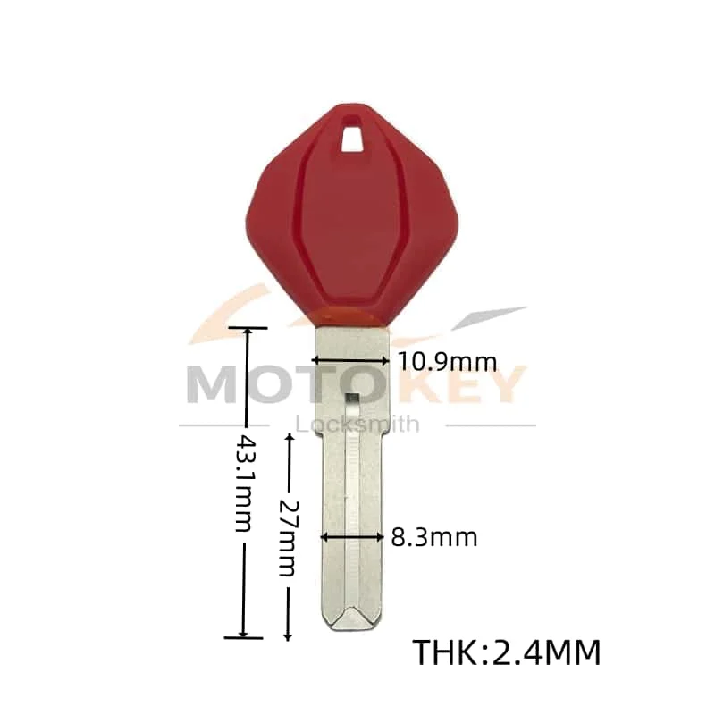 Motorcycle Uncut Blank Replacement Key Removable Chip Housing for DUCATI Blank Key Panigale 959/V4/V4R/V4S