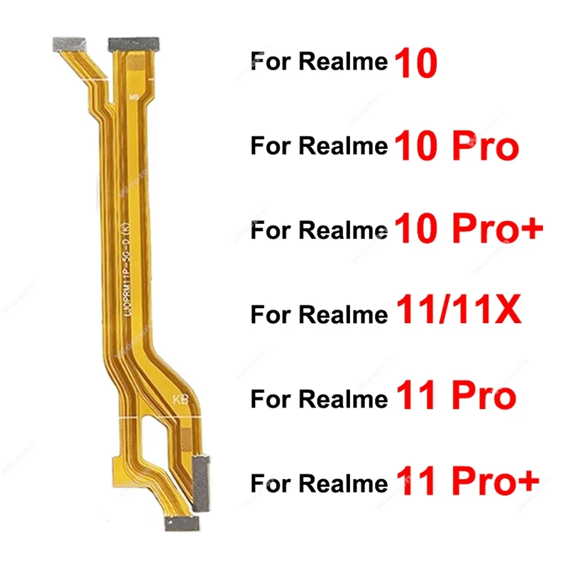 For Realme 10 11 Pro+ Plus 11X 5G Motherboard LCD Display Flex Ribbon Mainboard LCD Screen Flex Cable Parts