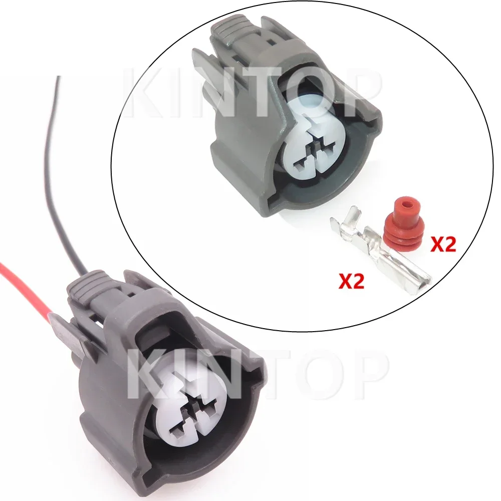 

1 комплект, 2-контактный автоматический разъем в сборе, автоматическая водонепроницаемая розетка с проводами, сборка переменного тока 6189-0533, герметичная вилка для автомобильной электрической проводки