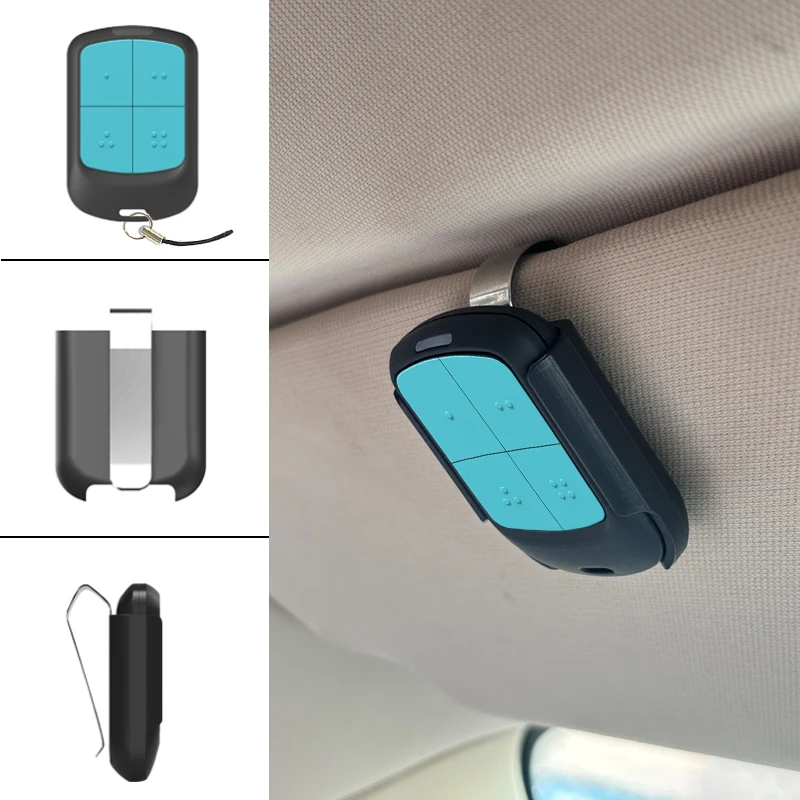 ECHO TX4 RC 433MHz BRAVO TX4 ​BRAVO TE4433H التحكم في البوابة الكهربائية جهاز التحكم عن بعد لفتح باب المرآب أزرار زرقاء 4 رمز المتداول
