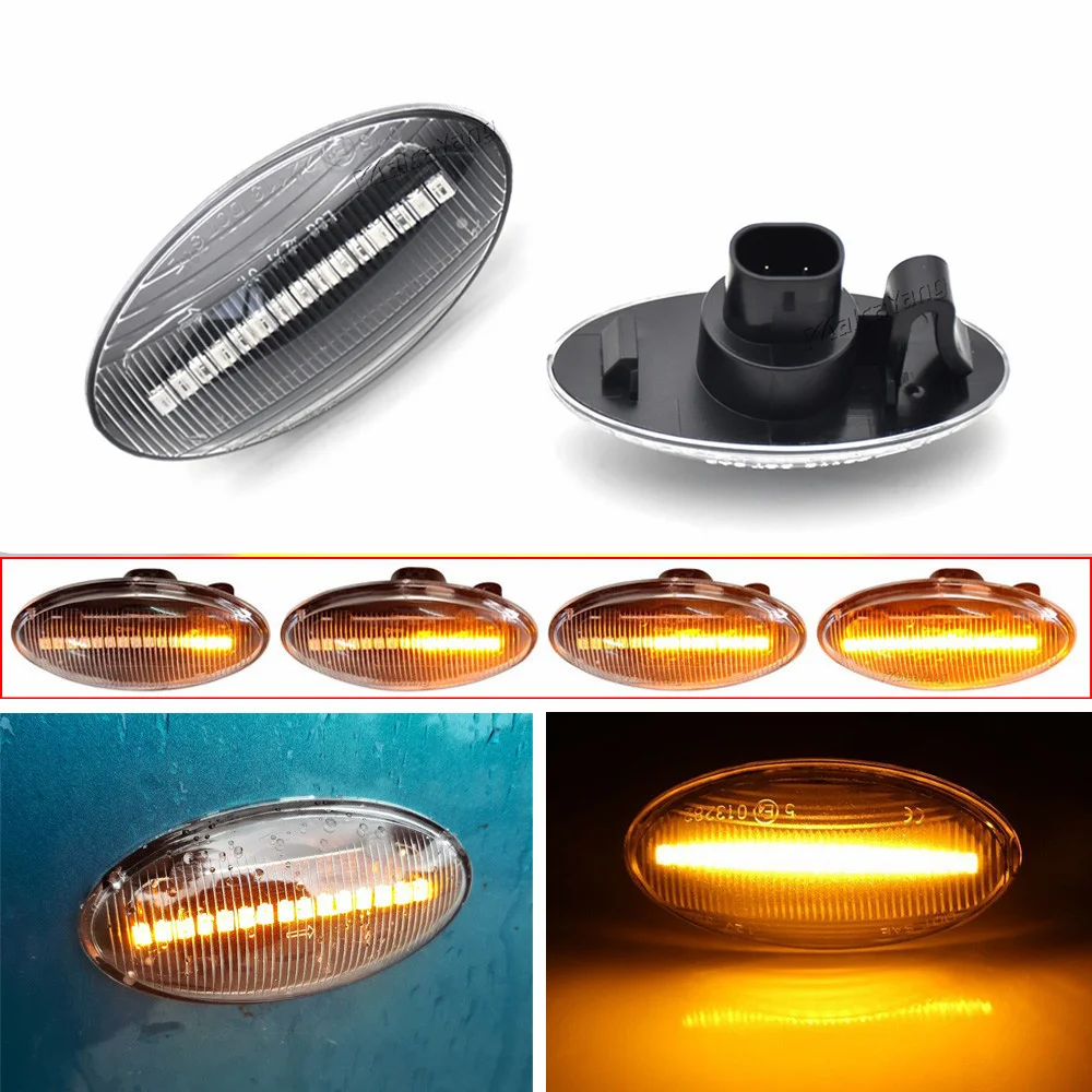 For Suzuki Swift Jimmy Vitara SX4 Alto Turn Signal Light LED Car Dynamic Side Marker Flowing Water Light Blinker Light A Pair