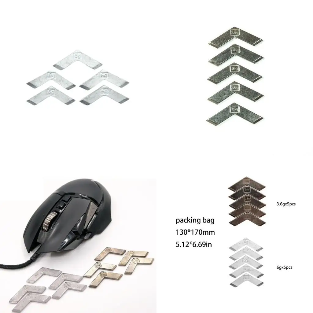 652F Gaming Mouse Adjustable Metal Weight Pack 5pcs Perfect for G502 Gamers Designers