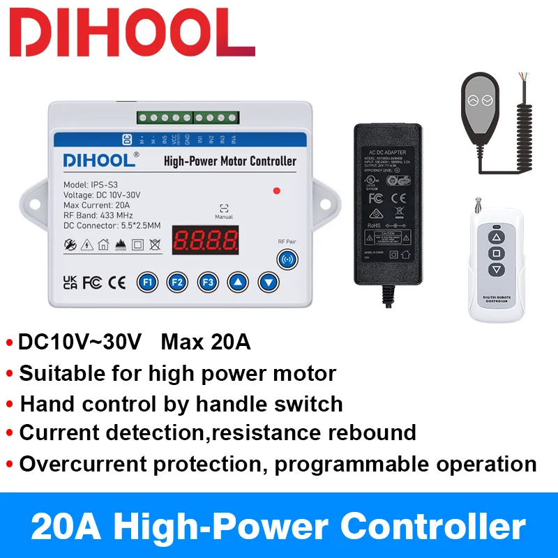controleur-de-moteur-haute-puissance-20a-pour-colonne-de-levage-avec-telecommande-surveillance-du-courant-protection-contre-les-surcharges-et-fonctionnement-programmable