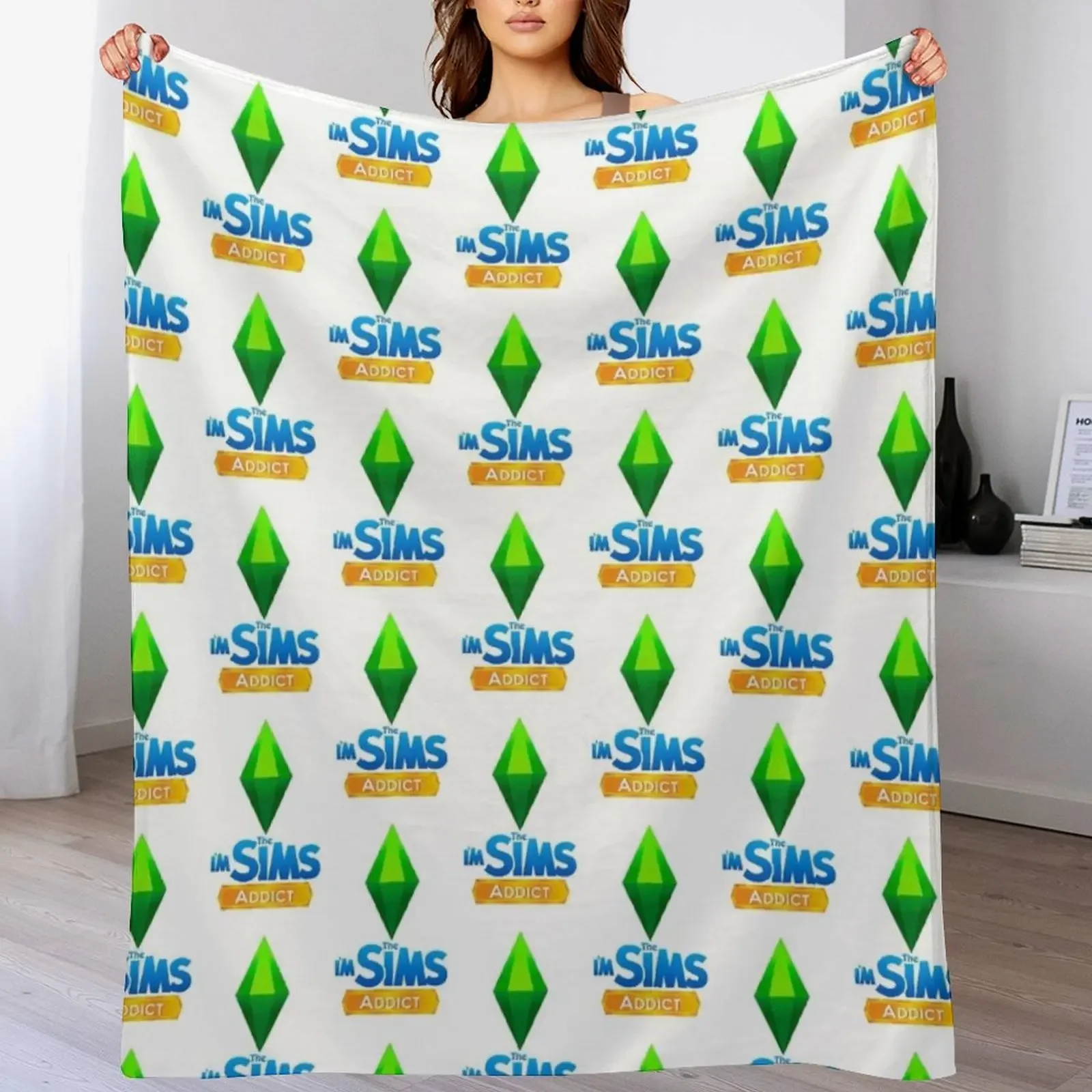 I'm The Sims Addict Throw Blanket Bed linens Summer Beddings Blankets