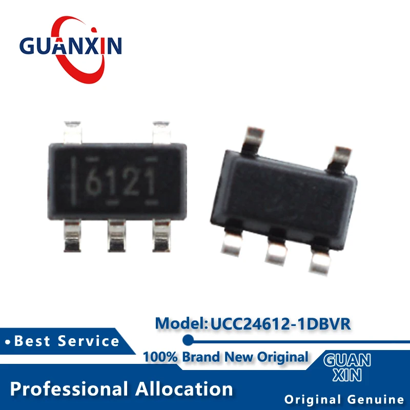

100% New UCC24612-1DBVR UCC24612-1DBVT Marking 6121 SOT23-5 UCC24612-1