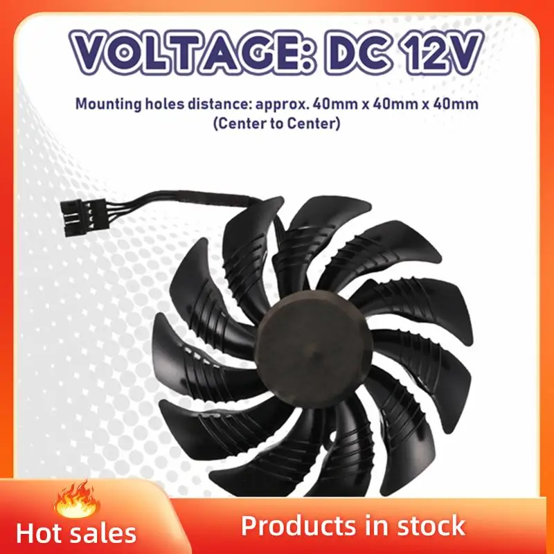 B53C 88Mm GPU Cooler Graphics Card Fan For REDEON AORUS RX580/570 GIGABYTE GV-RX570 AORUS GV-RX580AORUS