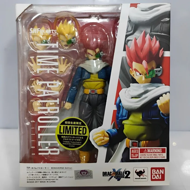 Original Bandai Dragon Ball Action Figure Shf Anime Figure 14cm Pvc The Patrol Xenoverse Gift Action Figure Boxed Birthday Gift