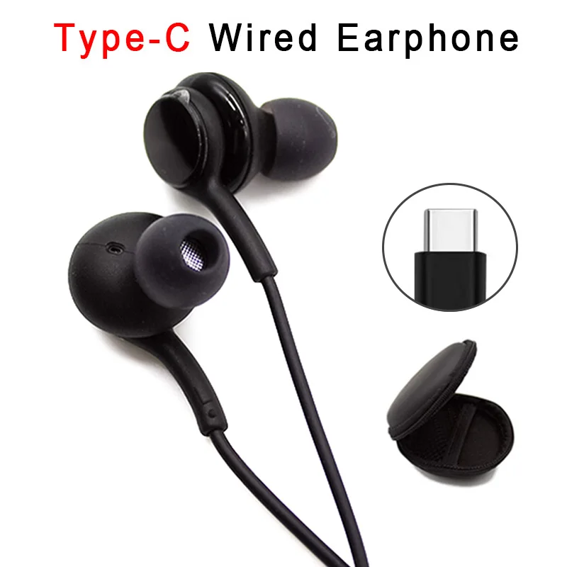 Наушники-вкладыши с микрофоном и регулировкой громкости, для AKG, Samsung Type-C, для Galaxy S24, S23, S22