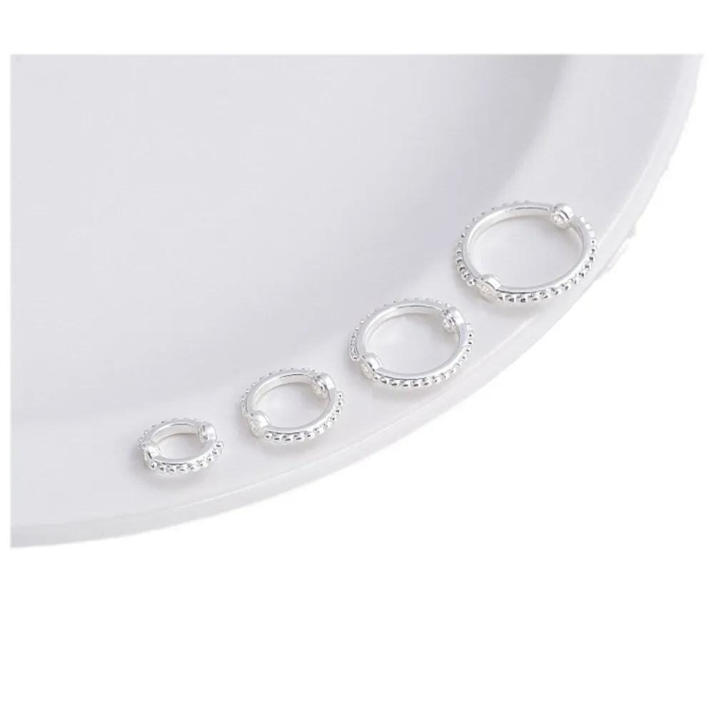 حقيبة نحاسية سميكة فضية تويست مجموعة حبة خاتم مشرق حقيبة فضية حبة حلقة اليدوية مطرز DIY بها بنفسك لؤلؤة كريستال مجوهرات اكسسوارات #6