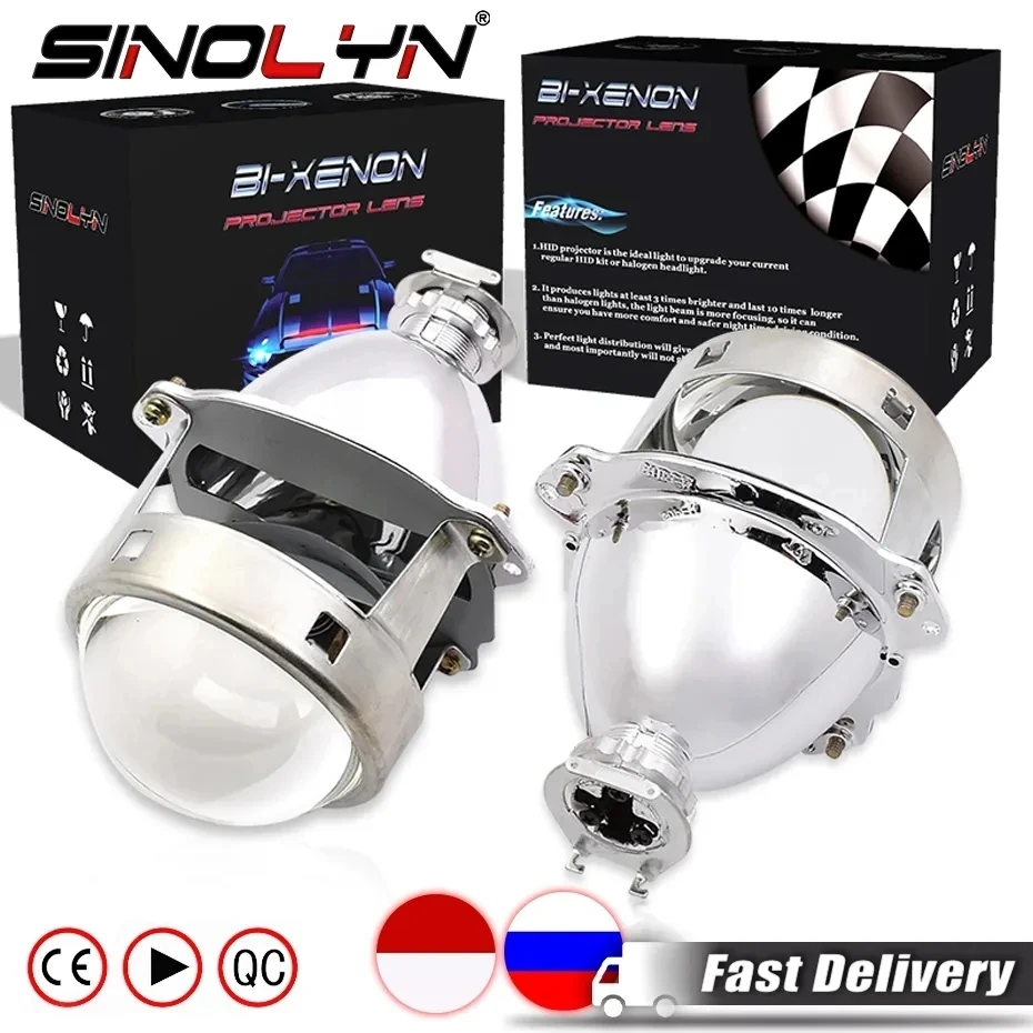 

Sinolyn 3 Inch Bi Xenon Projector Lenses For H7 H4 Headlights Headlamps Super H1 HID Car Lights Car Accessories Retrofit Tuning