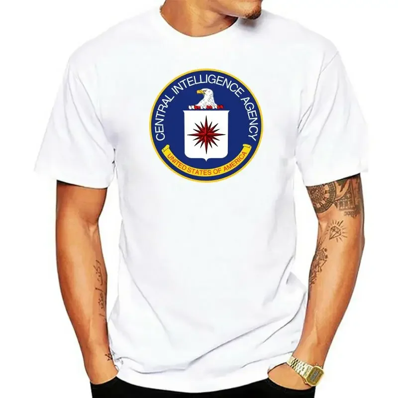 Men t shirt CIA Central Intelligence Agency Logo US Governt Agents t-shirt novelty tshirt women