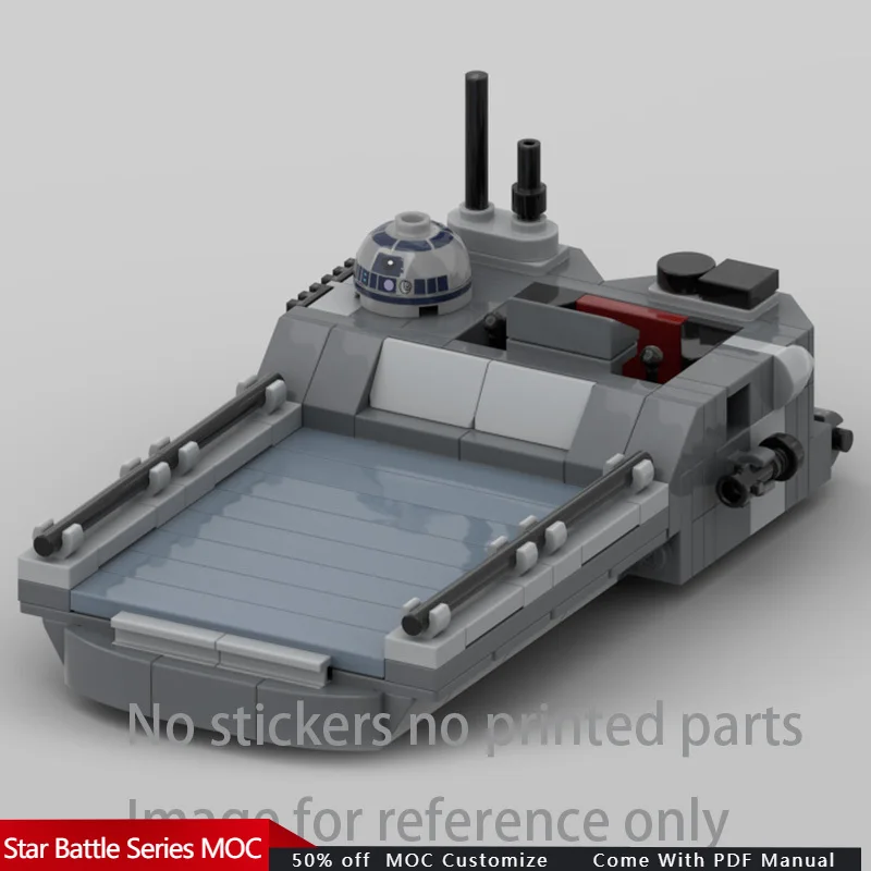 159 PCS Star Battle KF1 Cargosled transport MOC Customize Modular Building Block Creative Design Simple DIY Toy Christmas Gift