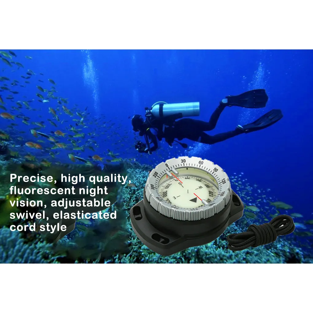 

Wristband Sighting Compasses Strong Lodestone Diving Clear Scale Navigation Quick Positioning Waterproof Luminous Dial