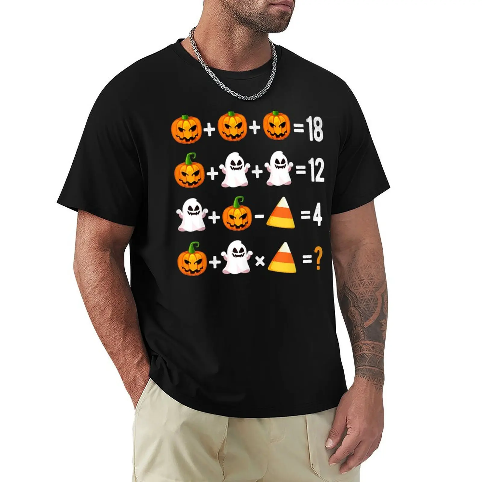 Halloween Order Of Operations Quiz Math Teacher Gift T-Shirt blanks new edition men t shirts high quality