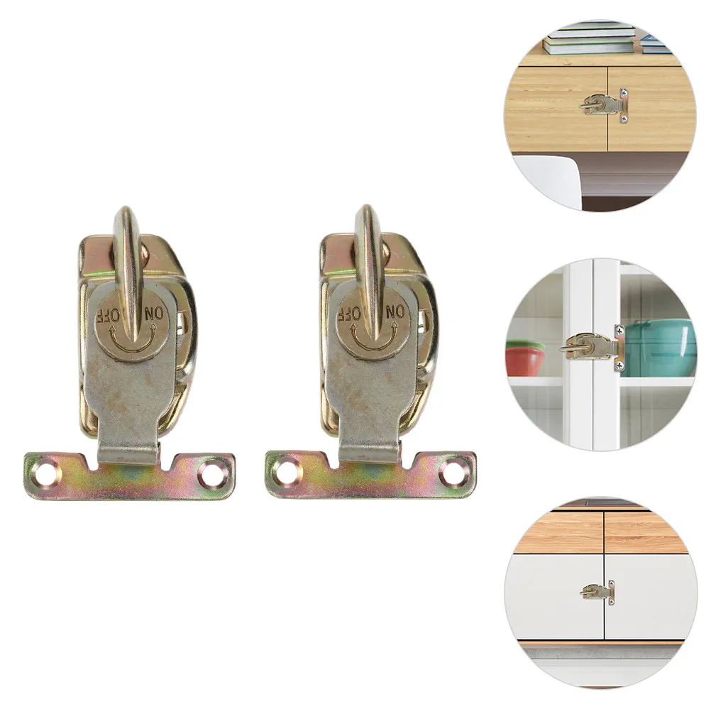 2Pcs Lock Buckle Abalone Fasteners Table Leaf Locks Tension Connectors for Dining Office Conference Tables Cabinet Door Buckle