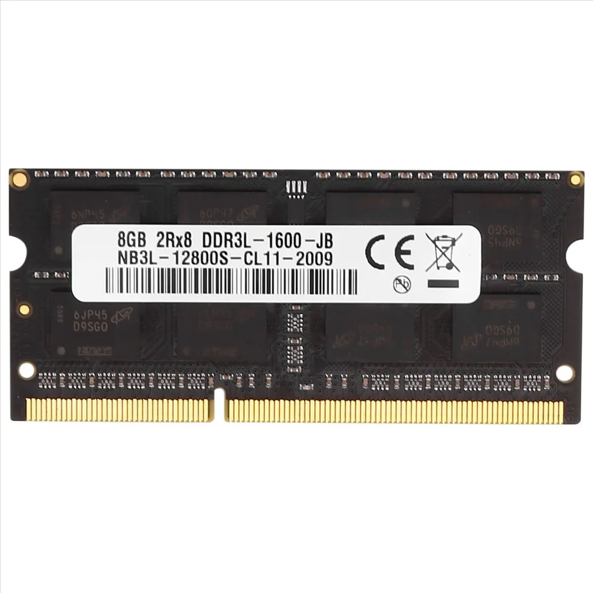 T64C! Memoria Ram para ordenador portátil DDR3, 8GB, 1600Mhz, PC3-12800, 1,35V, 204 pines, SODIMM, compatible con doble canal para memoria de ordenador portátil Intel AMD