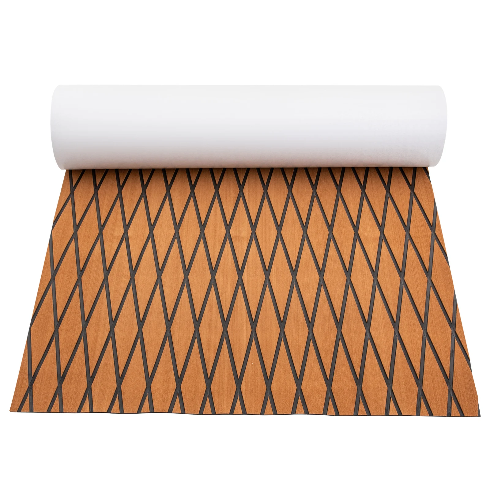 

94x35 дюймов напольное покрытие из пенопласта EVA, морской коврик из искусственного тикового дерева, нескользящий самоклеящийся материал для пола для моторной лодки, автофургона