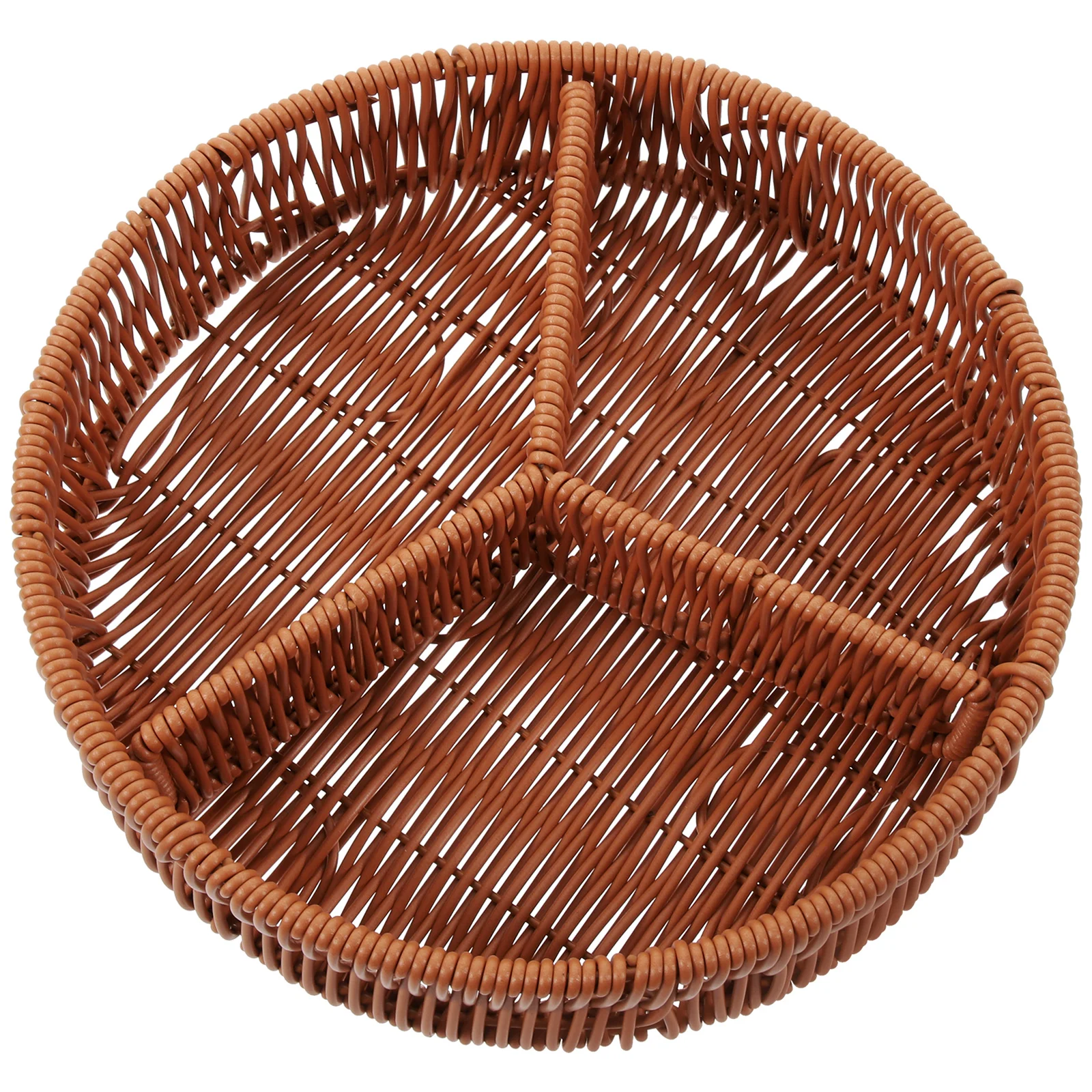 

Compartment Plate Practical Tray Dried Food Storage Multi purpose Snack Basket PP Material Large Capacity Kitchen Dining Picnic