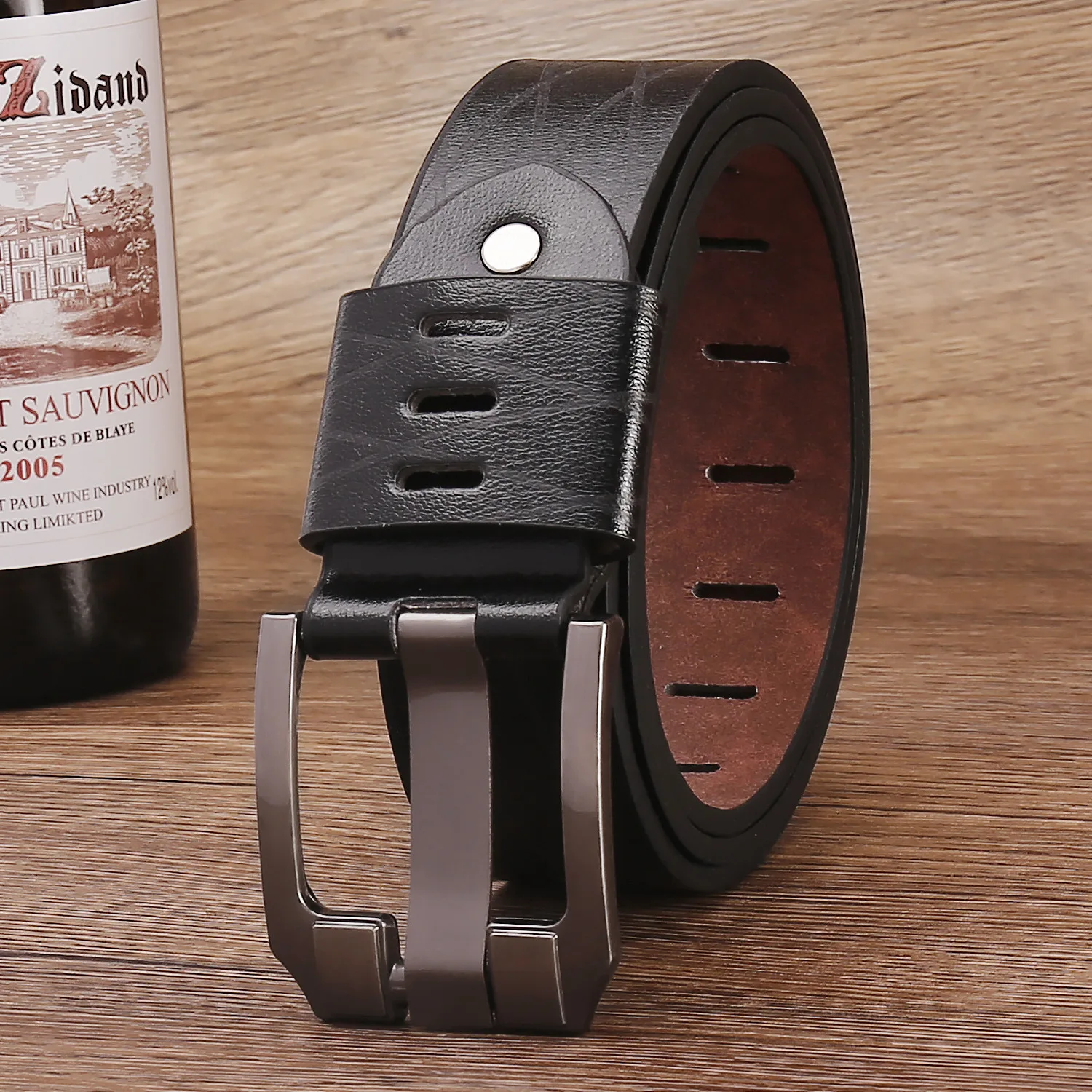 حزام رجالي عصري حزام رجالي حزام بإبزيم دبوسي من سبيكة الراقية