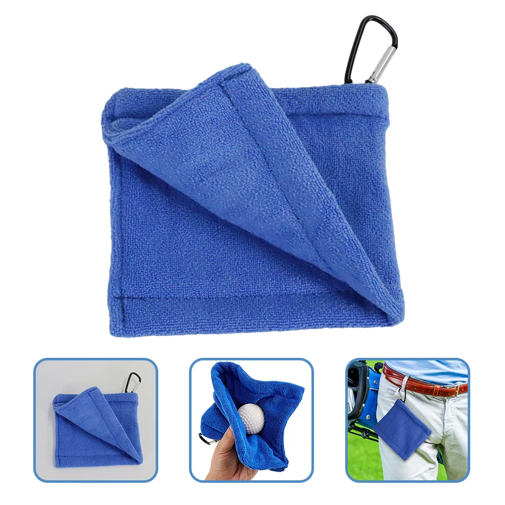 

Polyester Golfing Towels Cleaning Golfs Ball Breathable Water Bottle Handle Strap