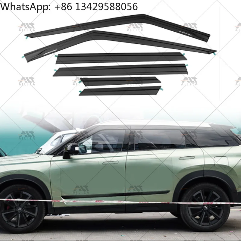 

New 6-Pack Wind Deflector Window Visor Rain Shield for 2006-2023 JAECOO J7 Accessories