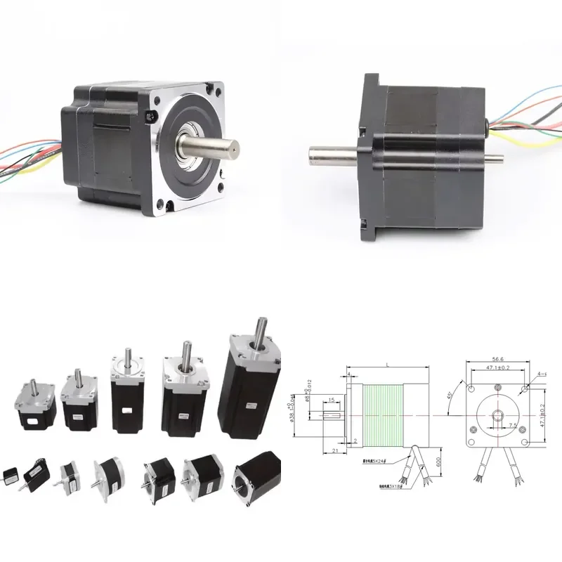 Motor Factory's 80mm 1Kw 0.6Nm 3000rpm 24VDC Brushless DC Servo Motor for Smart Warehouse Automation
