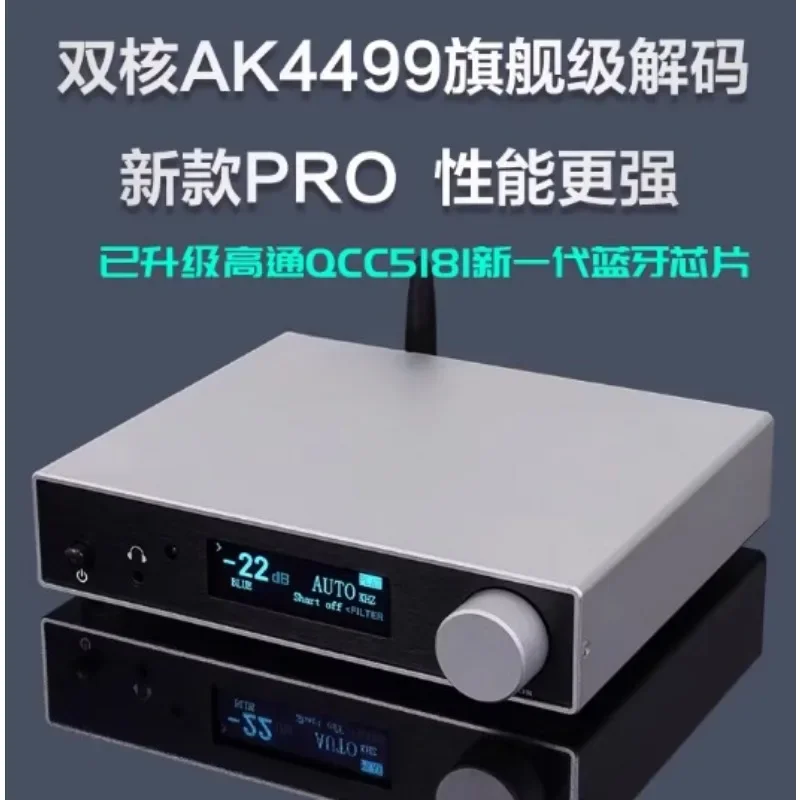 HiFi QCC5171 5.3 AK4499 DAC Audio Decoder with Amanero USB TPA6120 Amplifier OPA1612 OPA2604 ON AMP